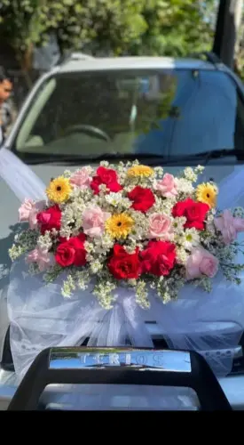 Bunga Hias Mobil Pernikahan di Universitas Pgri Palangkaraya