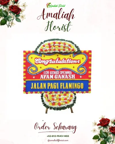 Bunga Papan Congratulation di Universitas Pgri Palangkaraya
